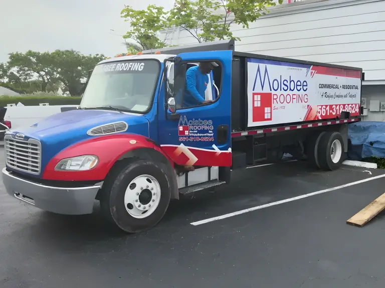 Molsbee Roofing work truck