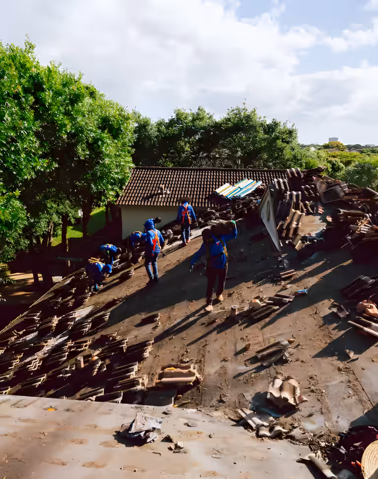 Molsbee Roofing crew at work