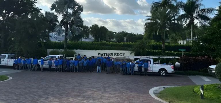 Molsbee Roofing crew at work in Palm Beach County
